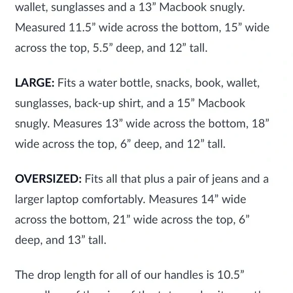 Portland Leather Medium Zipper Tote Bag OG ARUBA - Picture 13 of 13